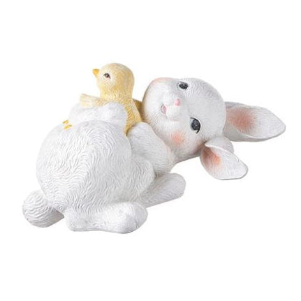 9.25" Glitter Bunny Holding Chick