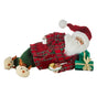 20" Santa Lying Down With Tray Of Cookies