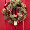 Colgador de corona para puerta de 30.5" con candelabro