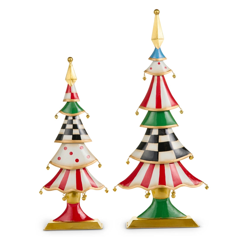 18" - 22" Jingle Bell Tiered Tree Set Of 2