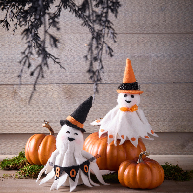 5" - 8" Orange Pumpkins Set Of 3