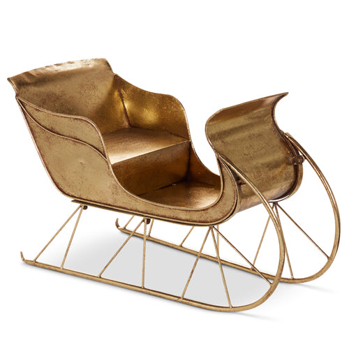 2 FT X 1 FT X 1.2 FT Gold Sleigh