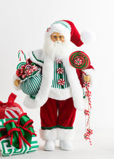 18" Peppermint Santa