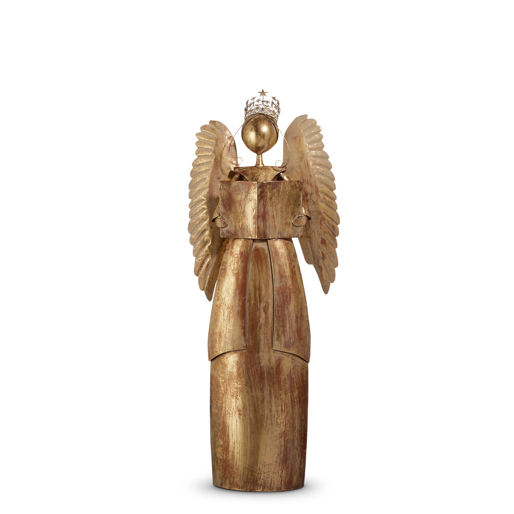 4 FT Antiqued Gold Angel