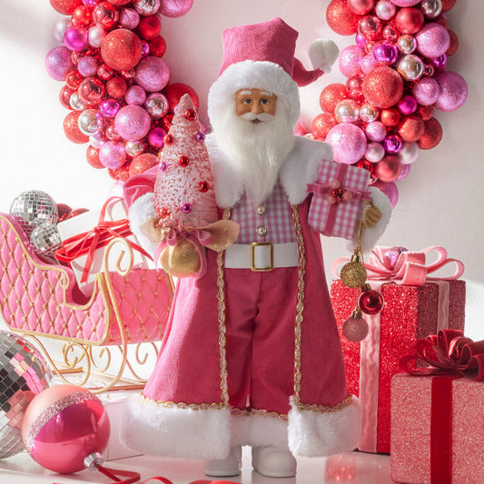 18" Bubble Gum Diva Santa