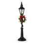 21" Lighted Black Lamp Post Battery Operated