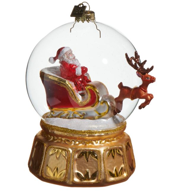 5" Snow Globe Express Ornament