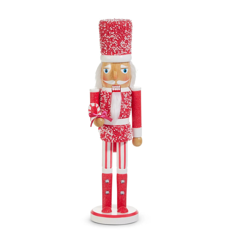 16" Pink Glittered Nutcracker