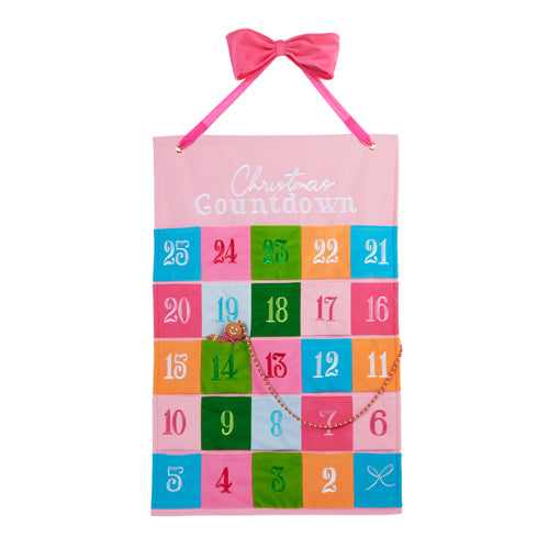 Calendario de Adviento con bloques de color de 32"