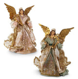 16" Victorian Angel Tree Topper Assorted Set Of 2