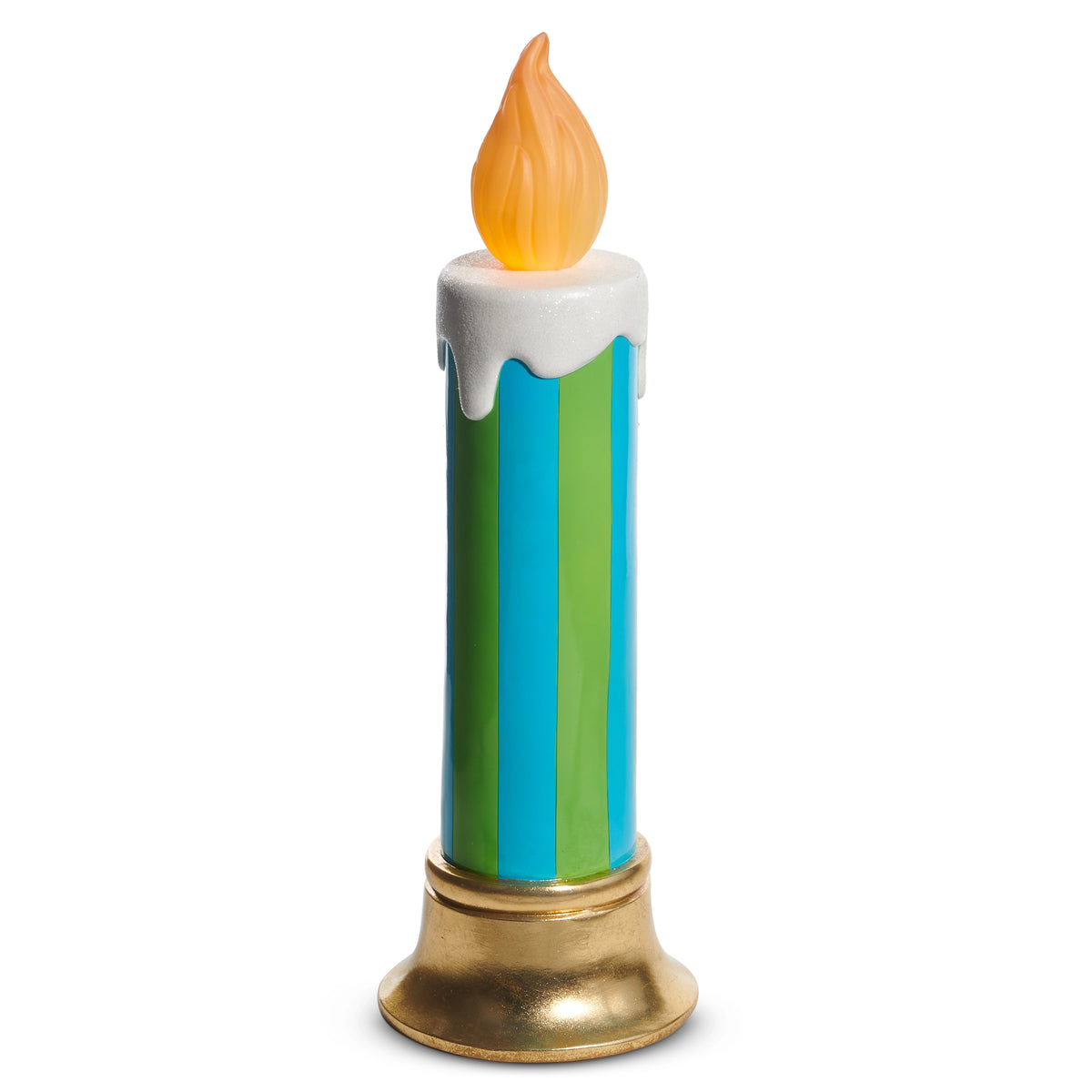 29" Blue & Green Candle Battery Operated