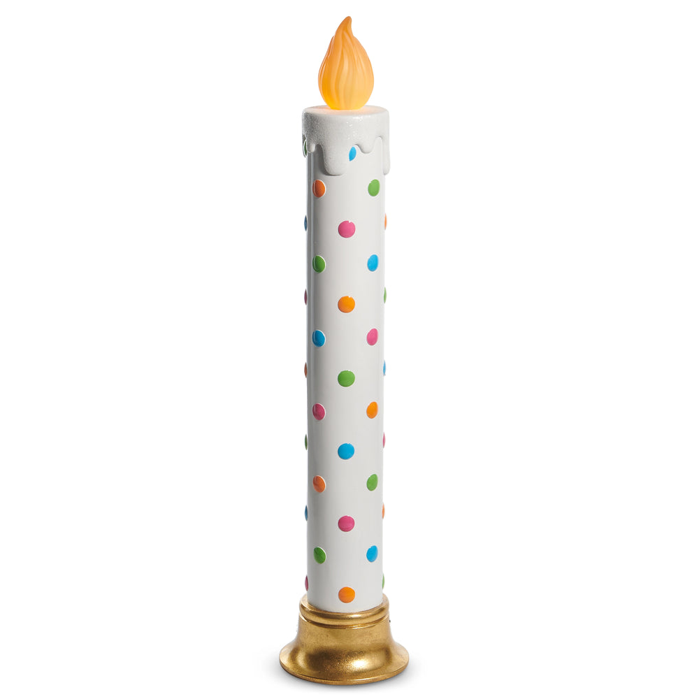 3 FT Polka Dot Battery Operated Candle