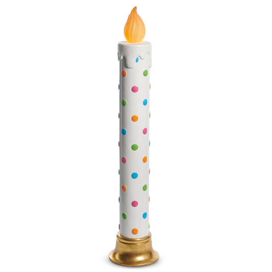 3 FT Multi Polka Dot Candle Battery Operated
