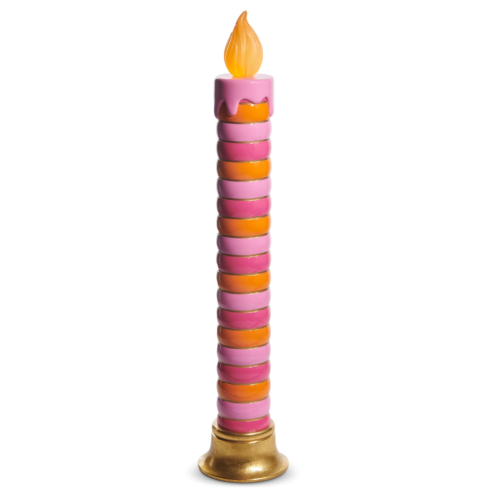 3 FT 38" Striped Battery Operated Candle