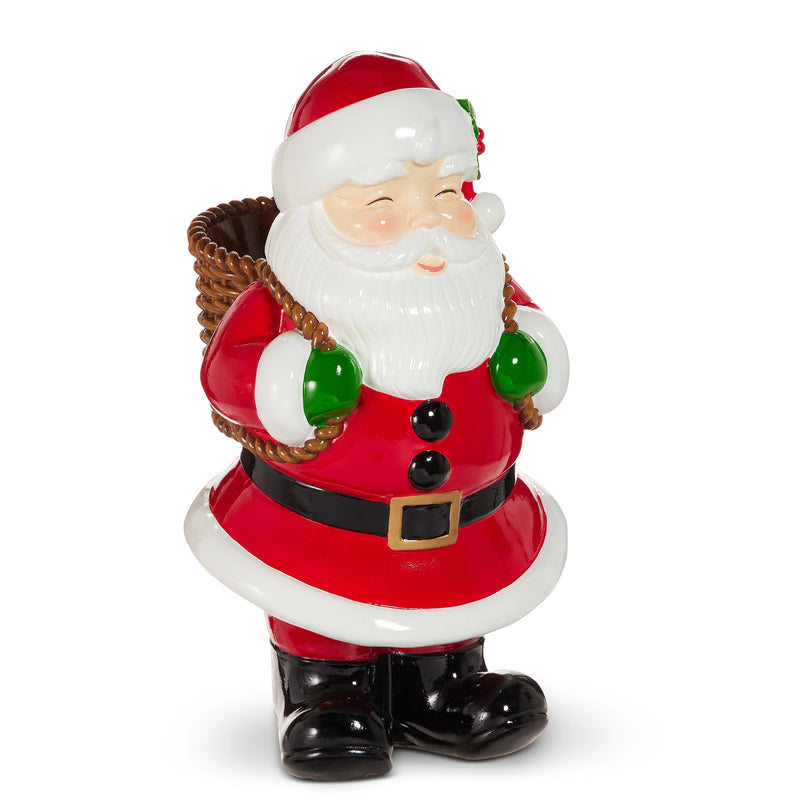 20" Santa With Woven Basket