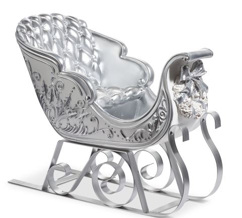 22.5" Silver Snowflake Sleigh