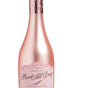 8" Pink Champagne Bottle Glass Ornament