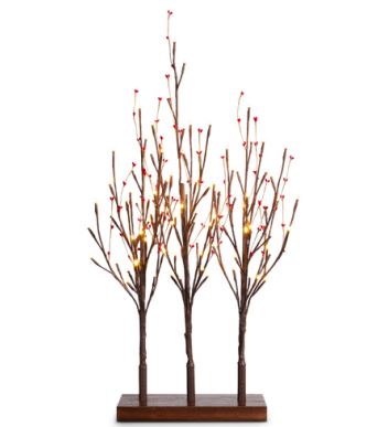 30" Three LED Berry Tree Grove