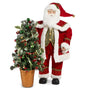 3 FT Santa With Decorated Tree