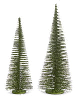 Set de 2 árboles cepillo de botella verdes de 39"