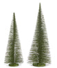 Set de 2 árboles cepillo de botella verdes de 39"