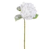 Tallo de hortensia blanca helada de 71 cm, juego de 4 unidades