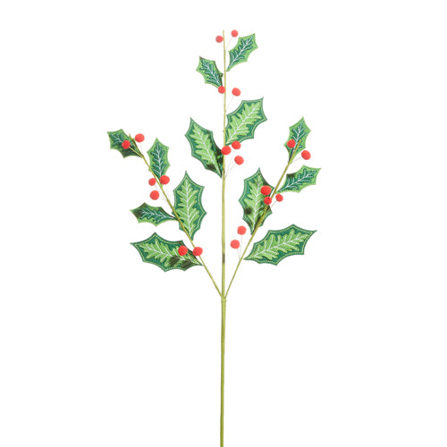 Juego de 4 aerosoles de fieltro Holly Berry de 27"