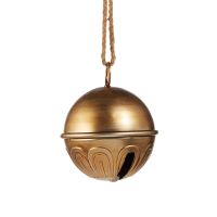 7" Gold Sleigh Bell Set Of 2