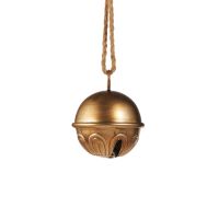 5" Gold Sleigh Bell Set Of 2