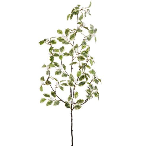 45" Iced Mixed Holly Branch Set of 2
