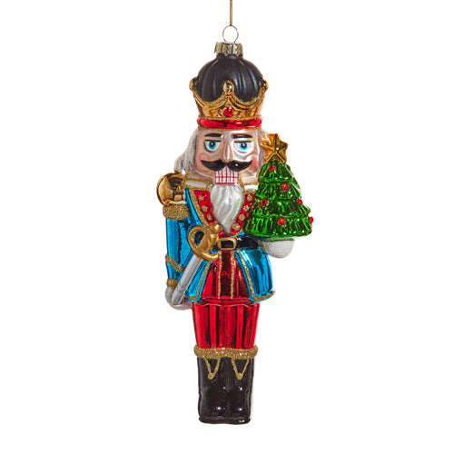 8" Nutcracker Ornament Set Of 2