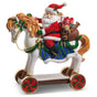 15" Santa On Toy Horse