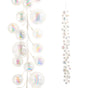 4 FT Iridescent Ball Garland