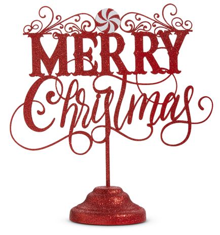 12.75" Merry Christmas Stand