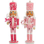 6" Pink Nutcracker Ornament Assorted Set of 2