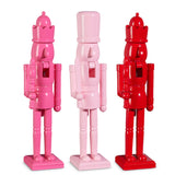 18" Pink & Red Nutcracker Assorted Set Of 3