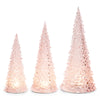 11"-15" LED Pink Trees Set Of 3