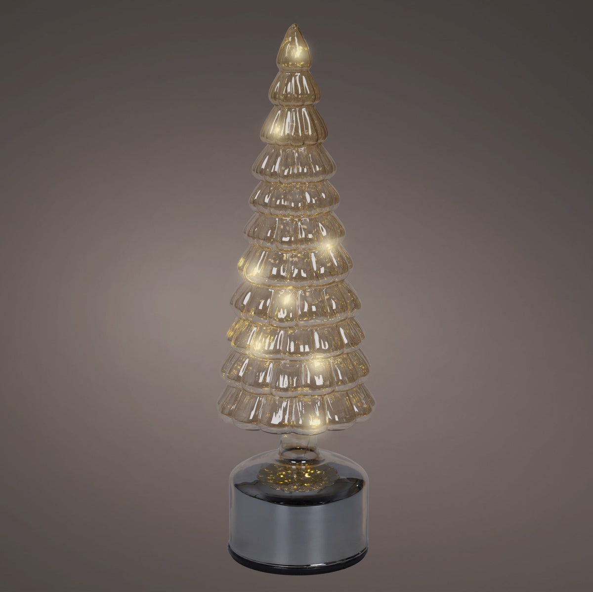 13" Micro LED Amber Rotating Tree Battery Operated