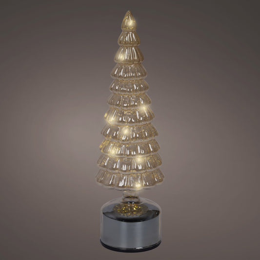 13" Micro LED Amber Rotating Tree Battery Operated