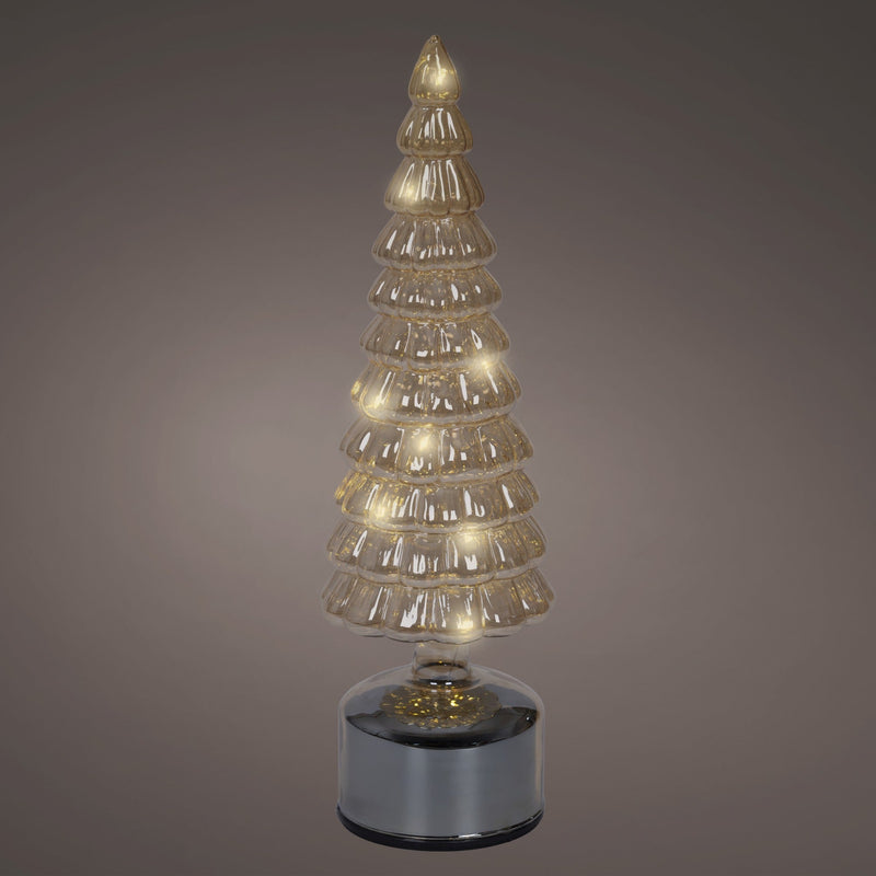 13" Micro LED Amber Rotating Tree Battery Operated