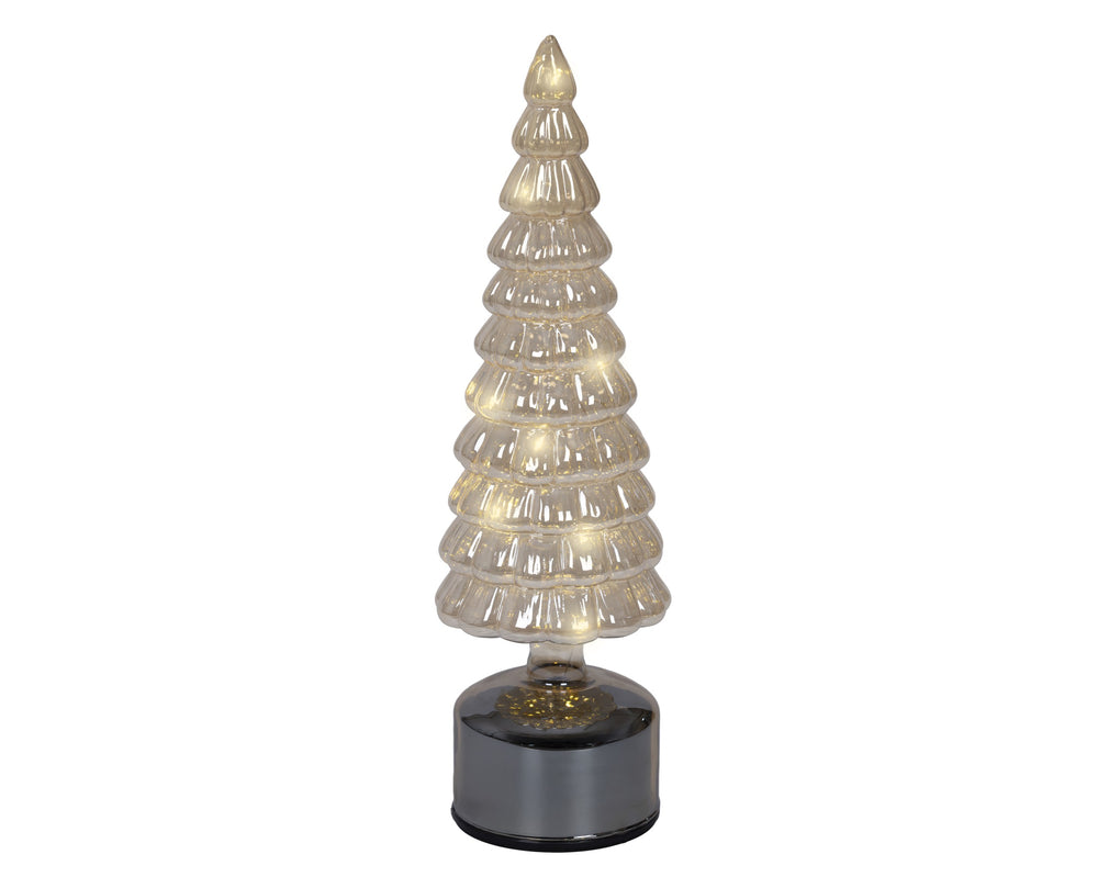 13" Micro LED Amber Rotating Tree Battery Operated