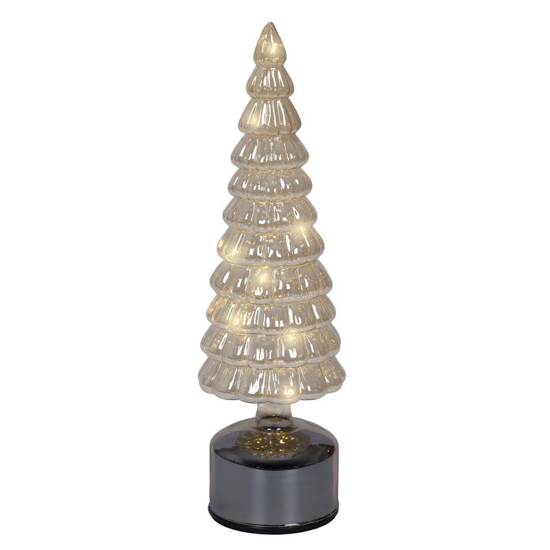13" Micro LED Amber Rotating Tree Battery Operated