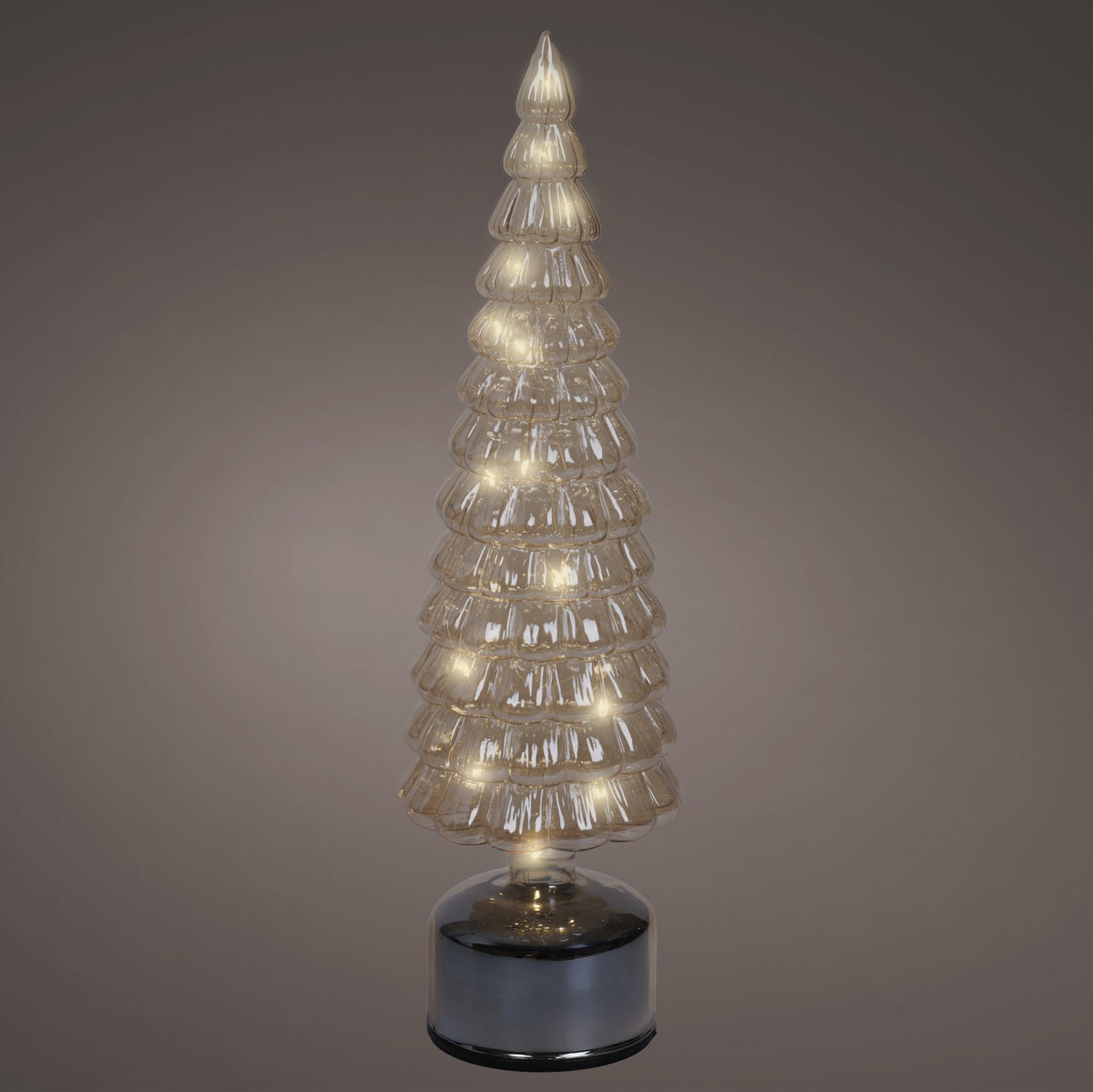 15" Micro LED Amber Rotating Tree Battery Operated