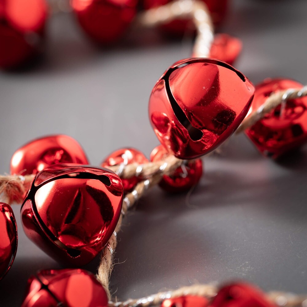 4 FT Red Jingle Bells Garland