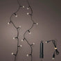 49 FT 200 LED Warm White Twinkle Lights With Black Wire Duracharge