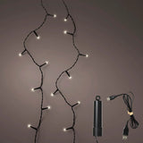 49 FT 200 LED Warm White Twinkle Lights With Black Wire Duracharge
