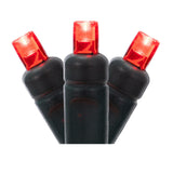 50 FT 100 LED Red Lights With Green Wire