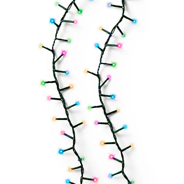 53 FT 750 LED Rainbow Multi Compact Lights With Green Wire