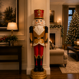 6 FT Red, Gold & Black Nutcracker