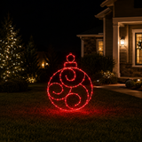 24" 190 LED Red Ornament Twinkling Effect